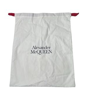 Alexander McQueen AMQ Authentic Large White Cotton Purse Bag Shoe Dustbag